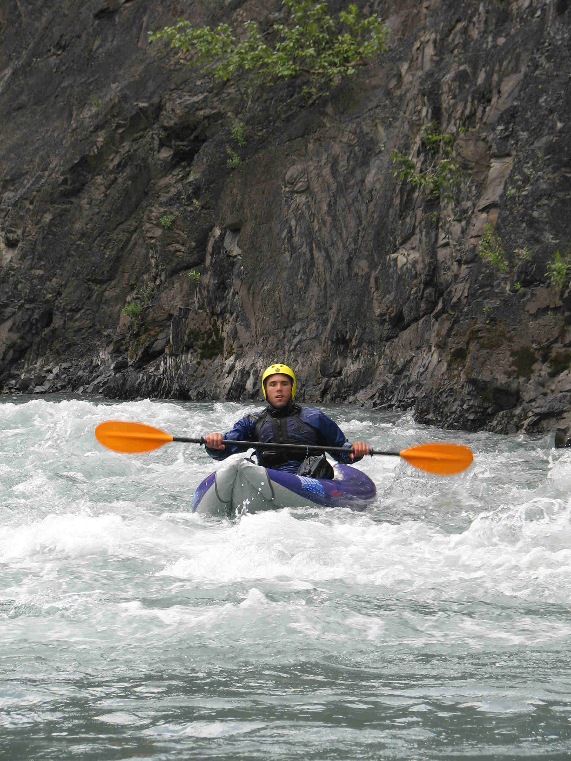 Whitewater Kayaking with Raft Support on Happy River - AIRE LYNX 1 - ALASKA RAFT CONNECTION