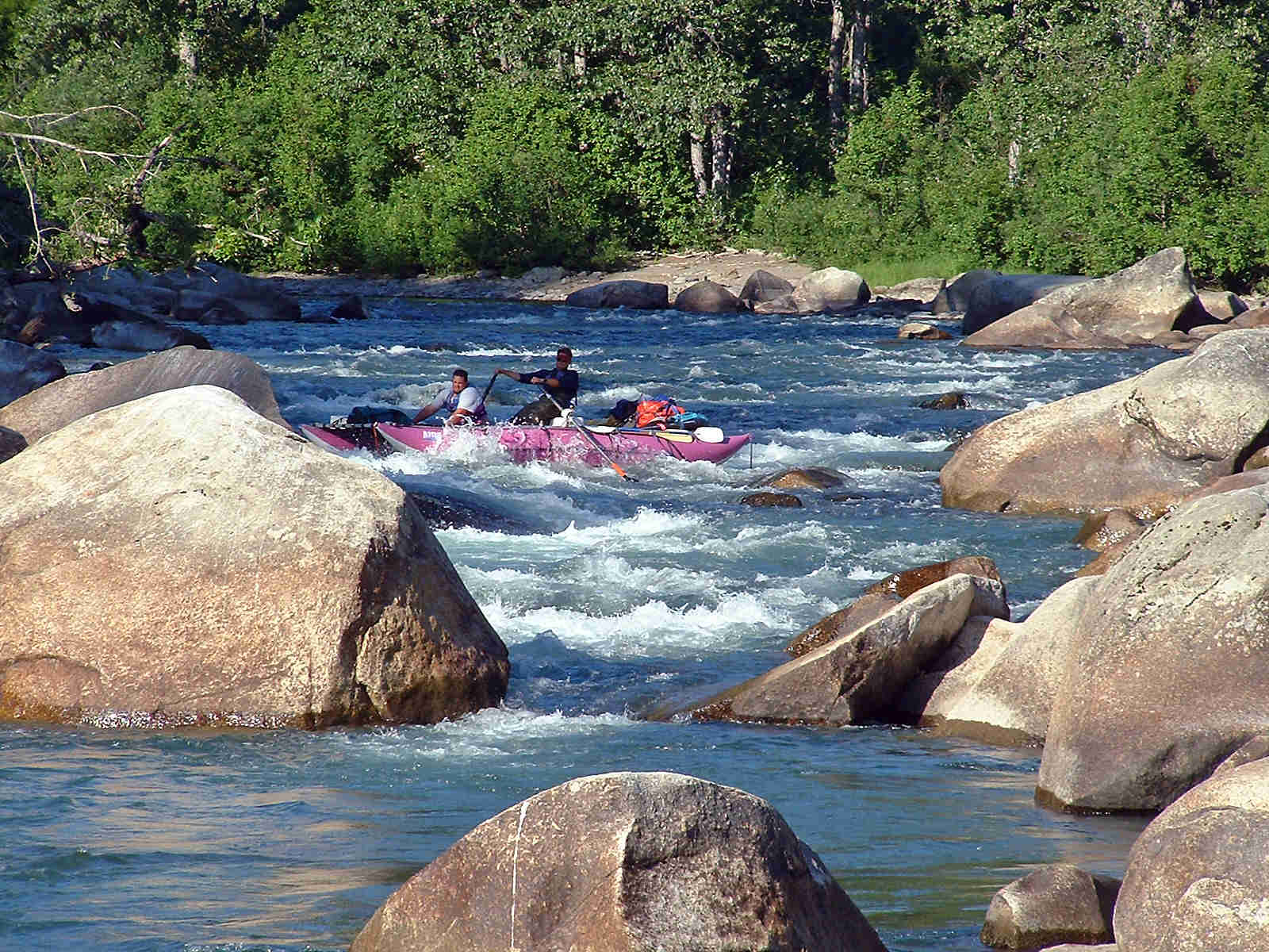 Lake Creek Canyon Rapids - AIRE 18' LEOPARD - ALASKA RAFT CONNECTION