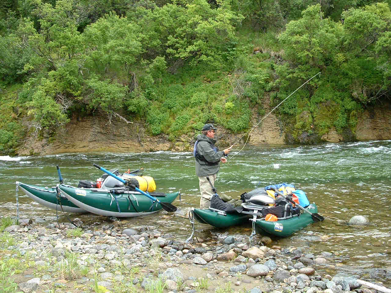 Outcast Personal Catarafts for fly fishing American Creek - ALASKA RAFT CONNECTION